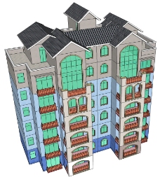 草图大师模型住宅图片