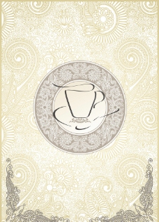 咖啡菜单菜谱底纹图片
