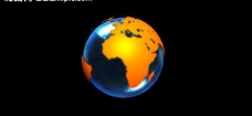 地球自转模板图片