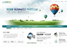绿色企业类网页模板