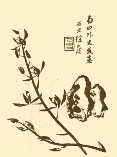 芥子园画谱 兰花图片