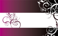 紫色古典花纹PPT模板：深色调