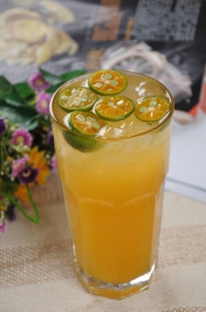金桔柚子茶图片