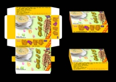 食品小吃包装盒设计图片