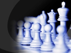 商业博弈国际象棋博弈商业PPT模板