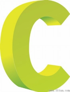 字母C图标素材