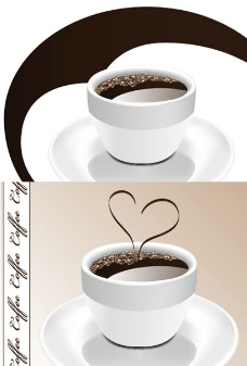 咖啡杯杯子与咖啡