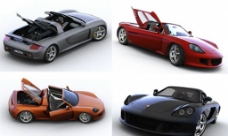 3D车模保时捷跑车3D模型图片