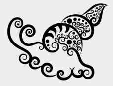 海螺剪纸花纹