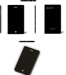 诺基亚概念手机 黑色手机图片