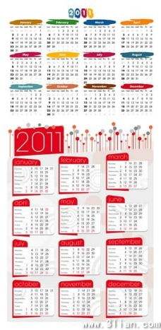 2011可爱日历