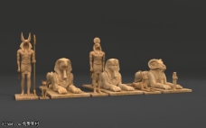 埃及神像3D模型