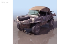 3D车模军用越野汽车3D模型