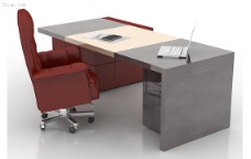 办公组合3d办公桌组合模型