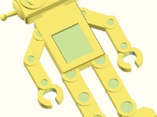 耐磨可定制的机器人钥匙扣