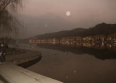 杭州西湖夜色图片