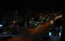 街道的夜晚图片