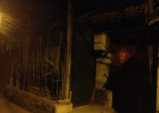 北京夜景老北京胡同夜景图片