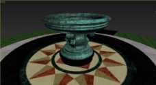 喷泉设计欧式青铜喷泉3d模型图片
