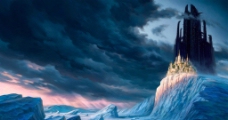城堡冰山梦境唯美恐怖图片