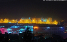 中国夜景 午夜工业区图片