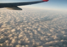 飞机上的云层图片
